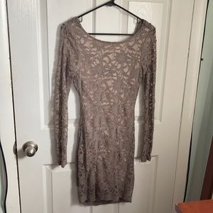 Fitted lace party dress